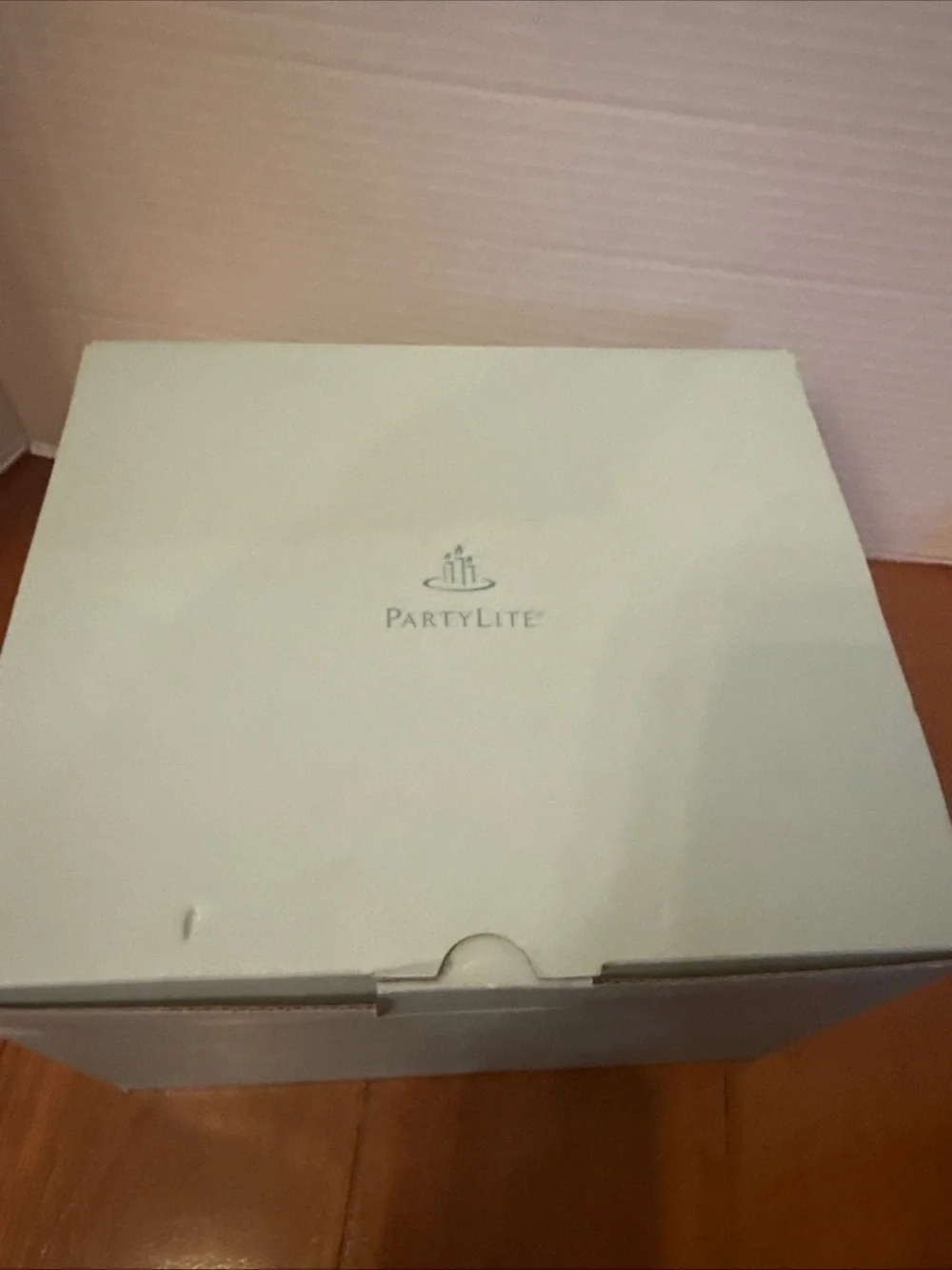 PartyLite Lavender Elephant Votive Holder with Butterfly Accent NIB P8176